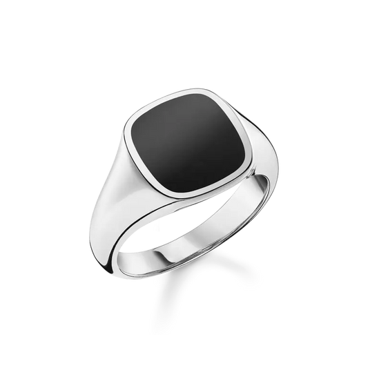 THOMAS SABO BLACK SIGNET RING