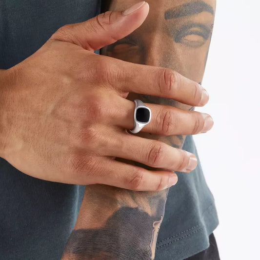 THOMAS SABO BLACK SIGNET RING
