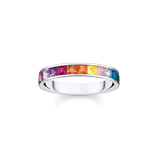 Thomas Sabo Sterling Silver Colourful Stones Ring