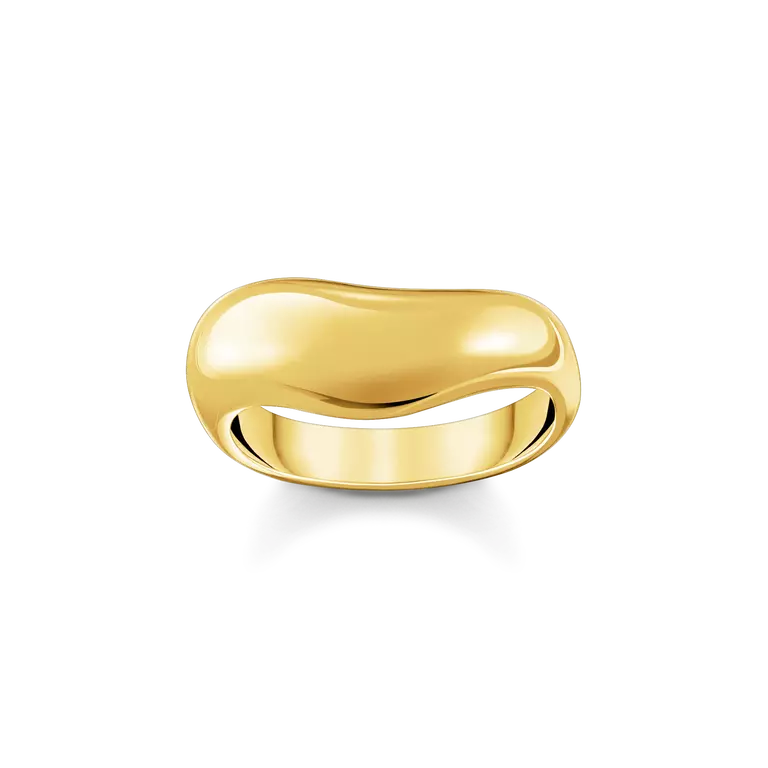 THOMAS SABO GOLD ON SIL ORGANIC SHAPED RING