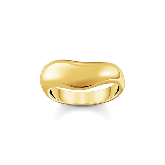 THOMAS SABO GOLD ON SIL ORGANIC SHAPED RING