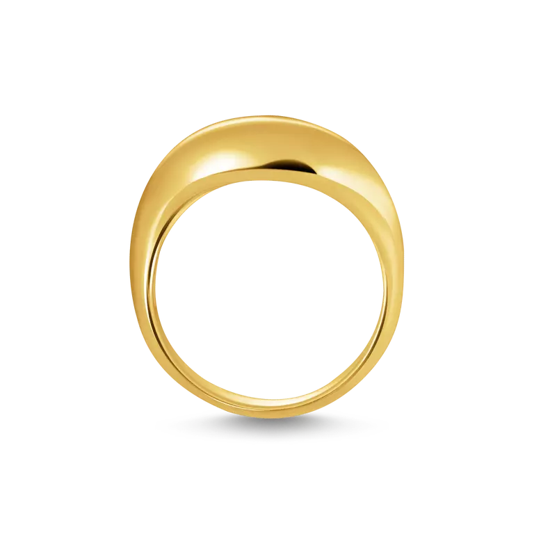 THOMAS SABO GOLD ON SIL ORGANIC SHAPED RING