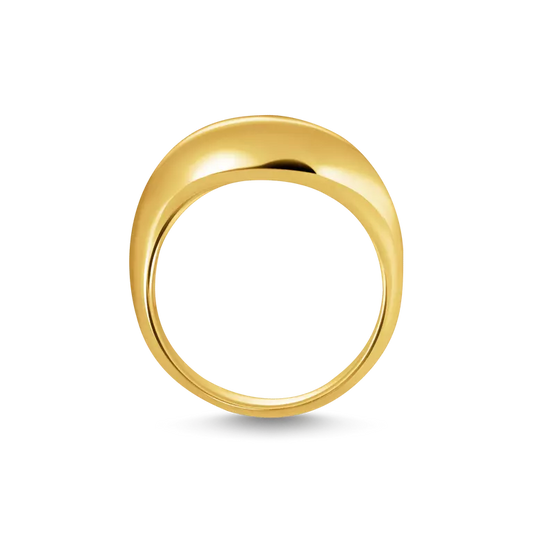 THOMAS SABO GOLD ON SIL ORGANIC SHAPED RING