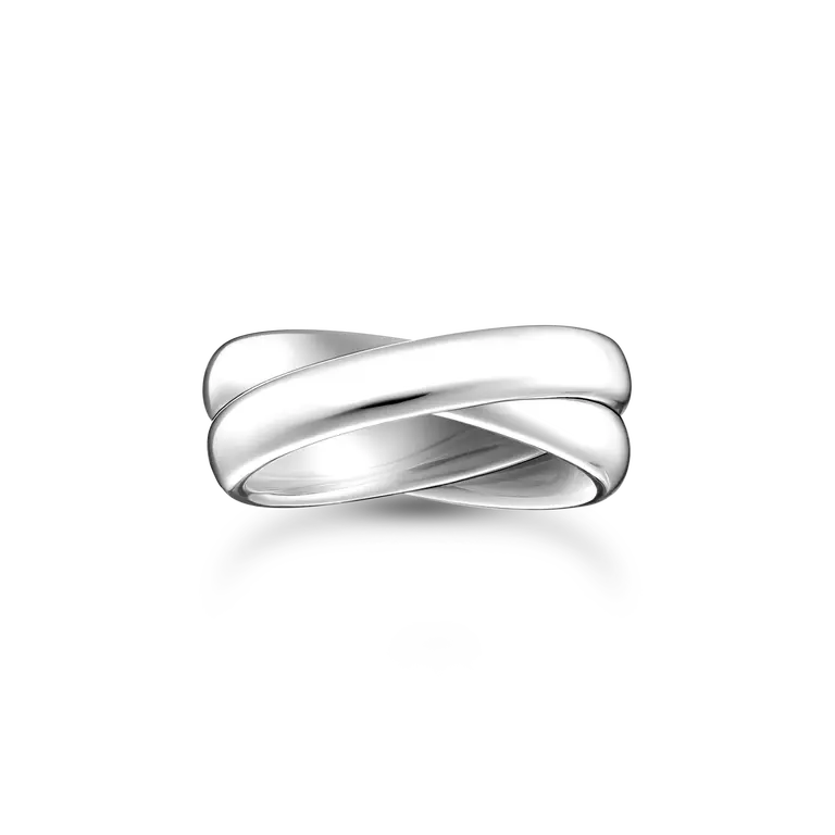THOMAS SABO SS SLIM RING IN DUO DESIGN