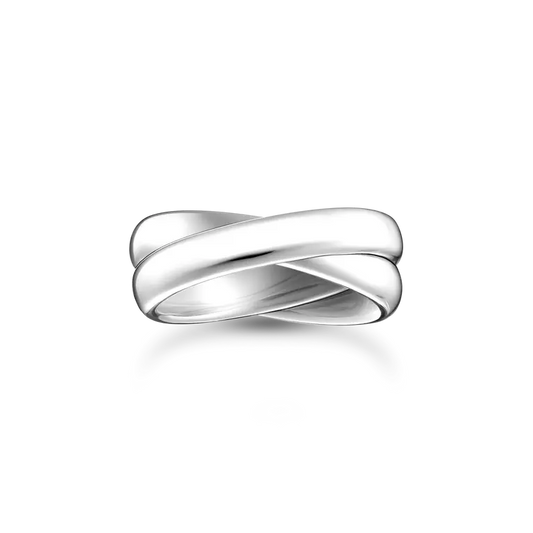 THOMAS SABO SS SLIM RING IN DUO DESIGN