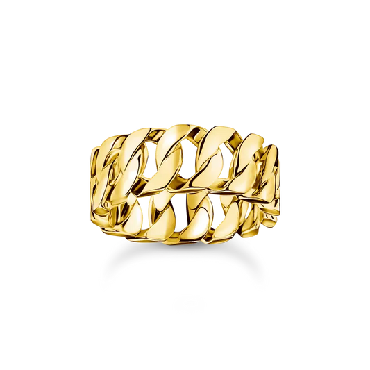 GOLD ON SIL WIDE CHAIN LINKS THOMAS SABO RING