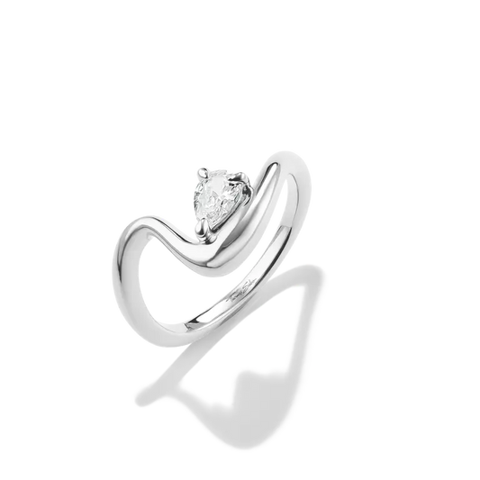 Thomas Sabo Ring with Teardrop White Zirconia