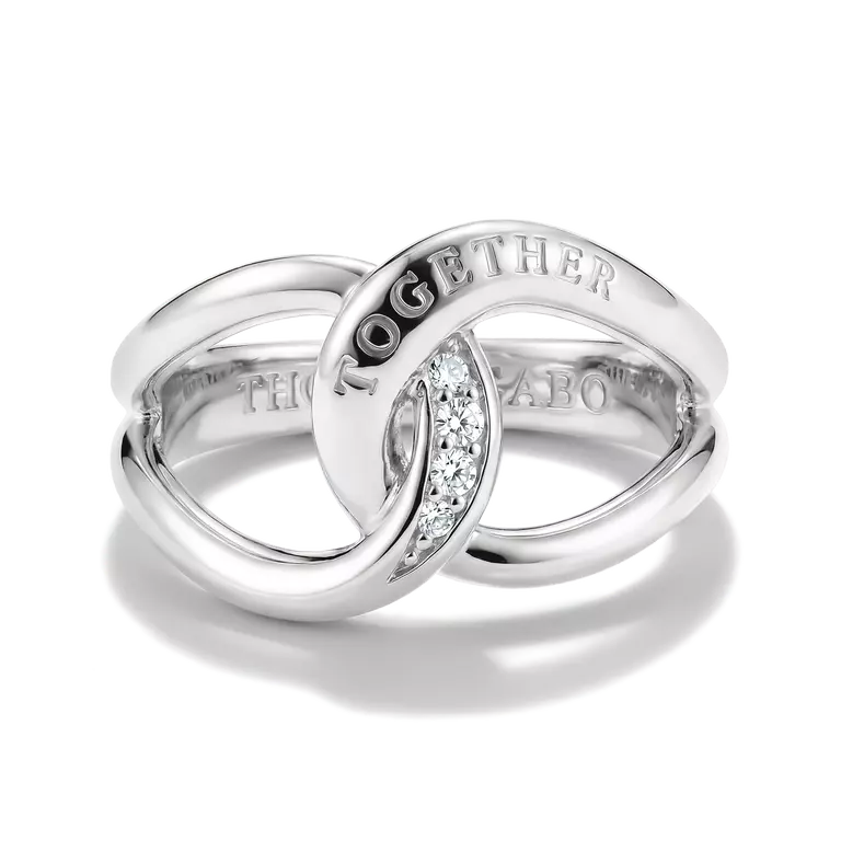 Thomas Sabo 'Together' Ring with White Zirconia