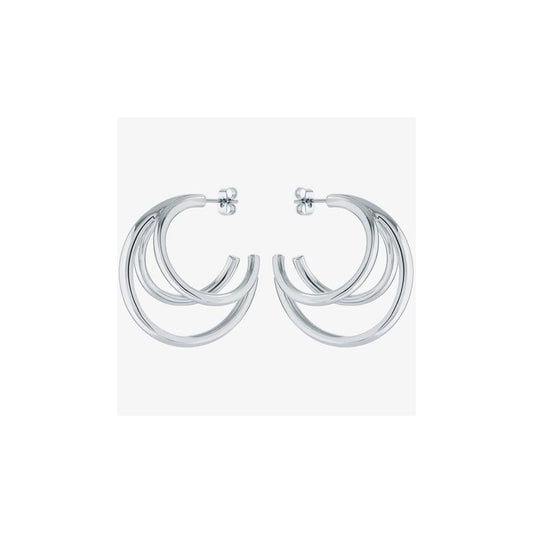 Ted Baker HENRETA Silver Tone Triple Hoop Earrings 