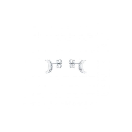  Ted Baker Marlyy Mini Crescent Moon Stud Earrings In Silver