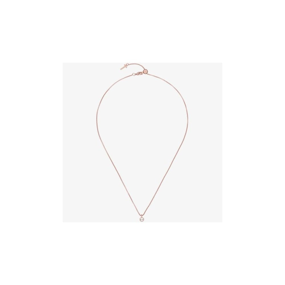 Ted Baker SININAA Rose Gold Tone Crystal Pendant Necklace 