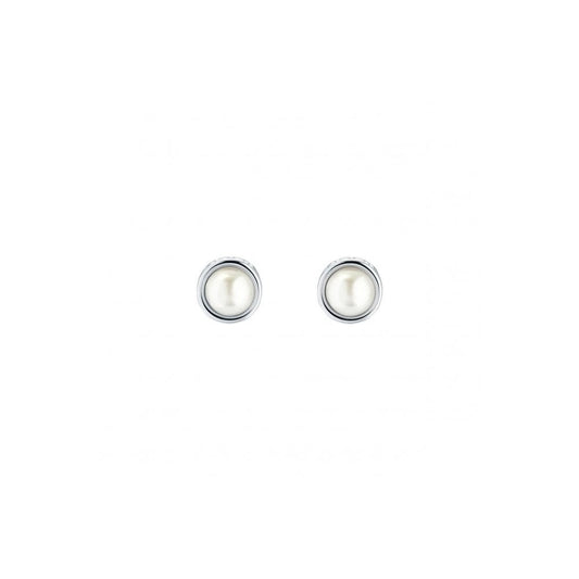 Ted Baker Sinaa Silver Tone Pearl Stud Earrings 