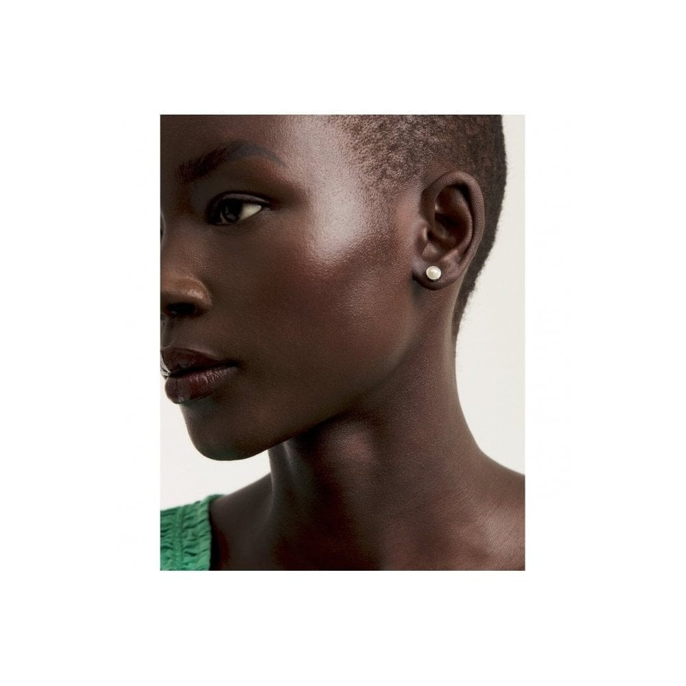 Ted Baker Sinaa Silver Tone Pearl Stud Earrings 