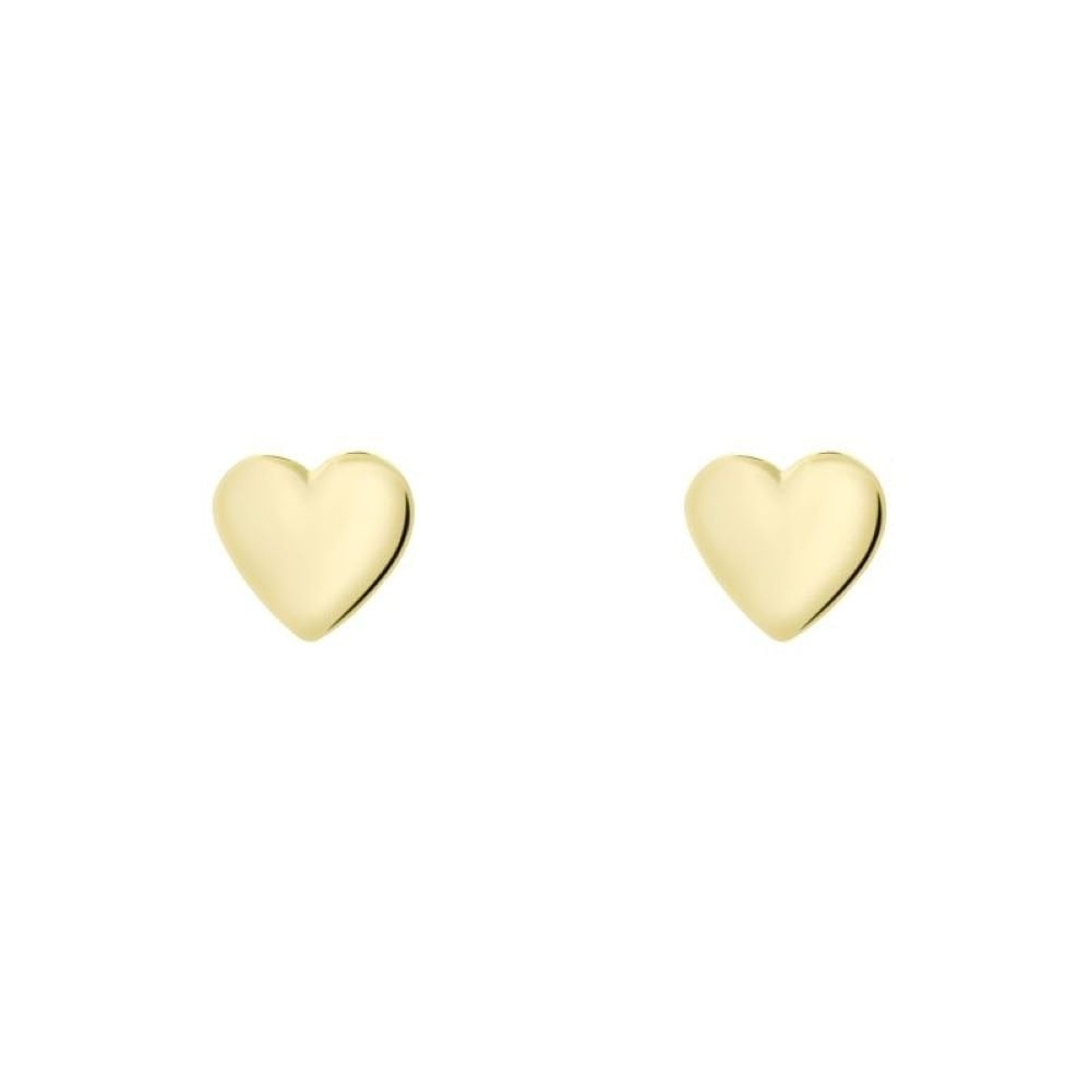 Ted Baker Sweetheart Yellow Gold Heart Stud Earrings 
