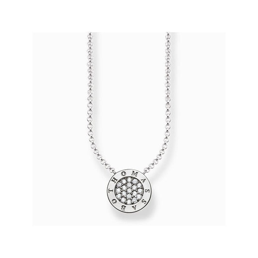 Thomas Sabo Sterling Silver Classic Pavé Disc Pendant