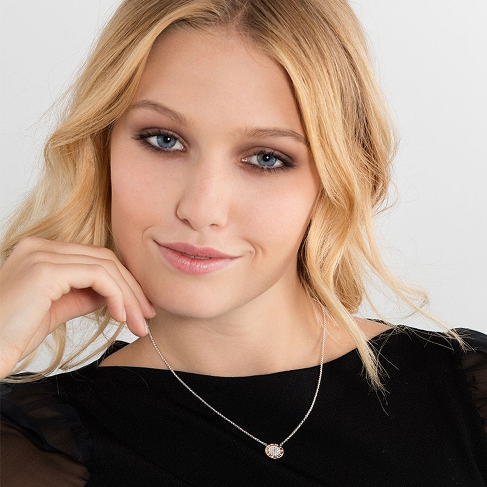 Thomas Sabo Sterling Silver Classic Pavé Disc Pendant