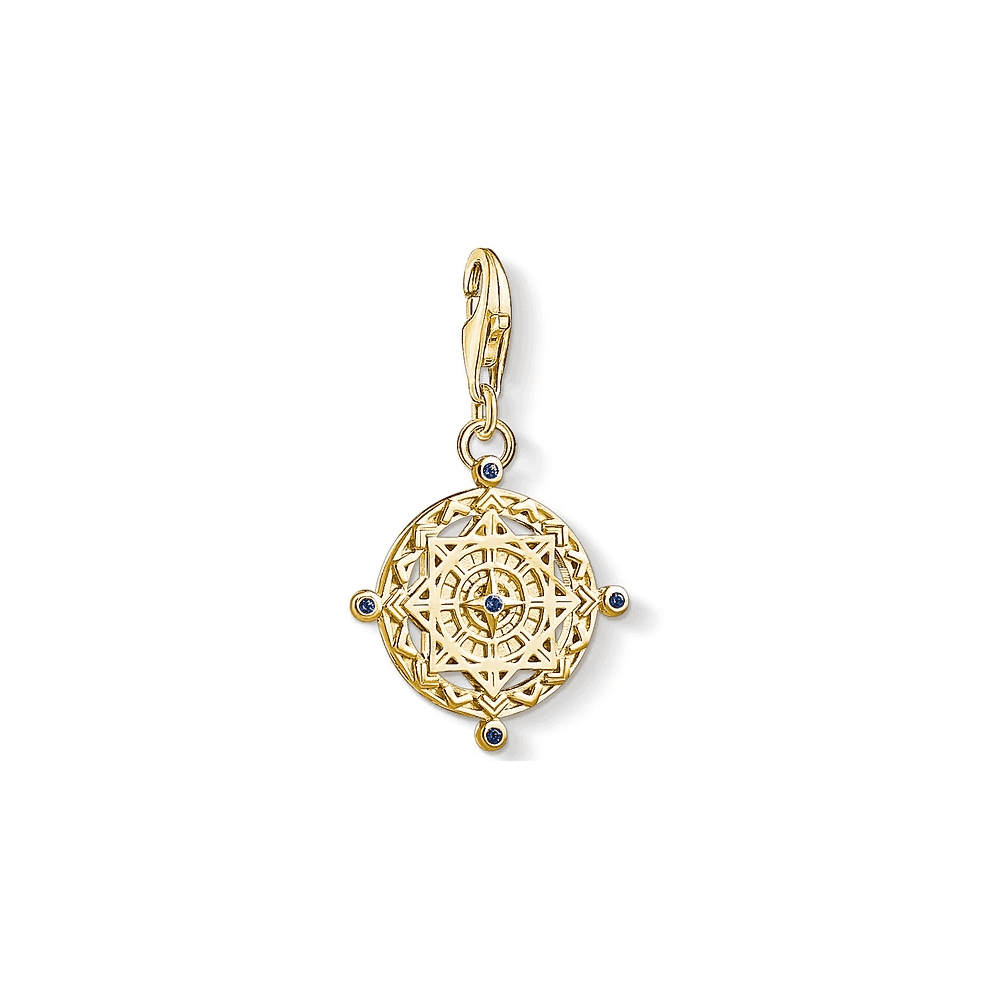 Thomas Sabo Yellow Gold Tone Compass Charm