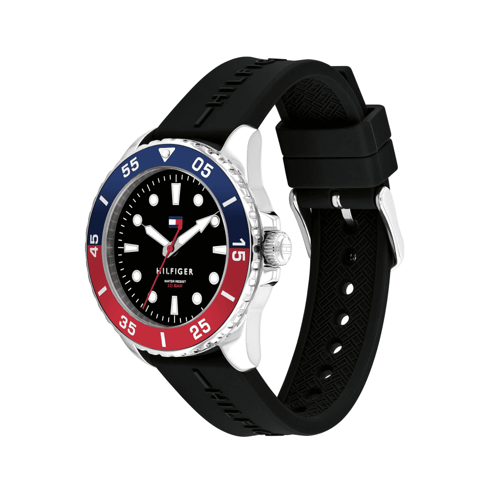 Tommy Hilfiger Black Silicone Boys Watch 