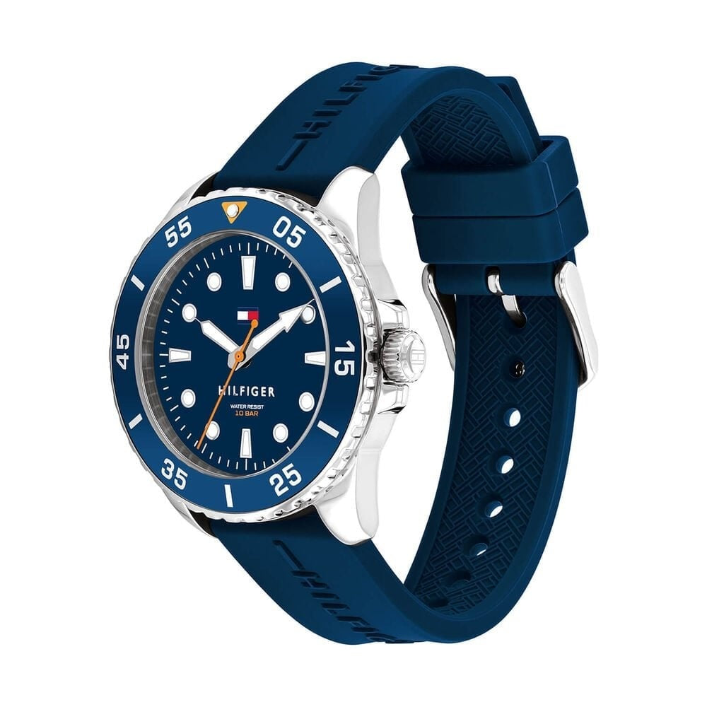 Tommy Hilfiger Boys Blue Dial Silicone Strap Watch