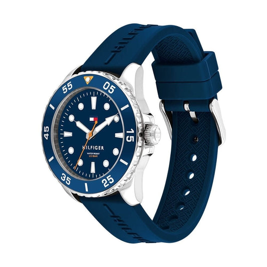 Tommy Hilfiger Boys Blue Dial Silicone Strap Watch