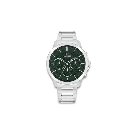 Tommy Hilfiger Chronograph, Green Dial Gents Stainless Steel Watch