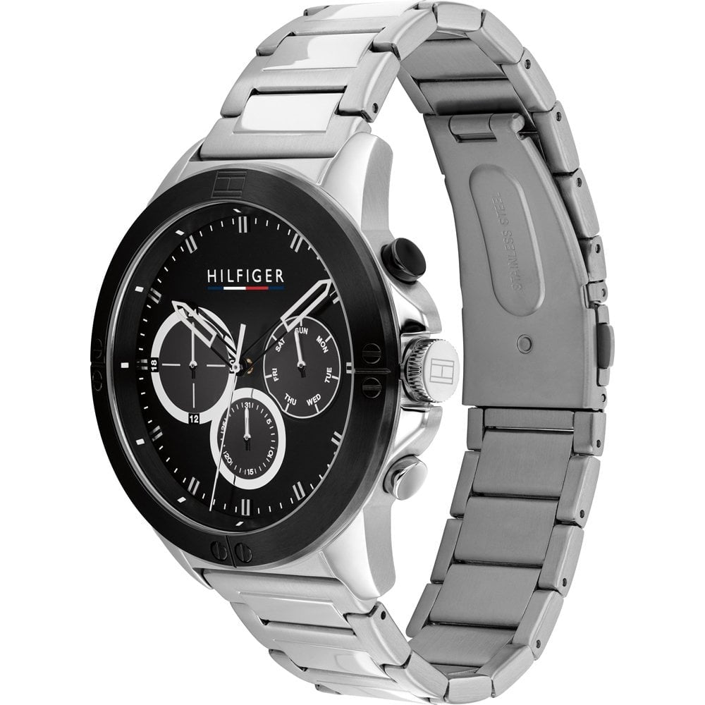 Tommy Hilfiger Harley Gents Watch,  Stainless Steel & Black Dial