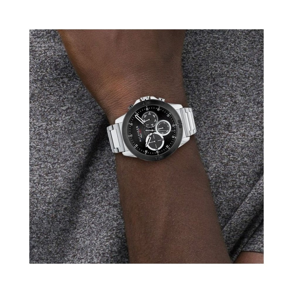 Tommy Hilfiger Harley Gents Watch,  Stainless Steel & Black Dial