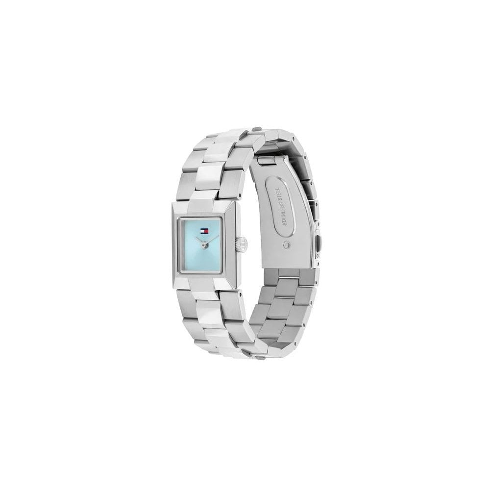 Tommy Hilfiger Ivy Square Light Blue Dial Stainless Steel Ladies Watch