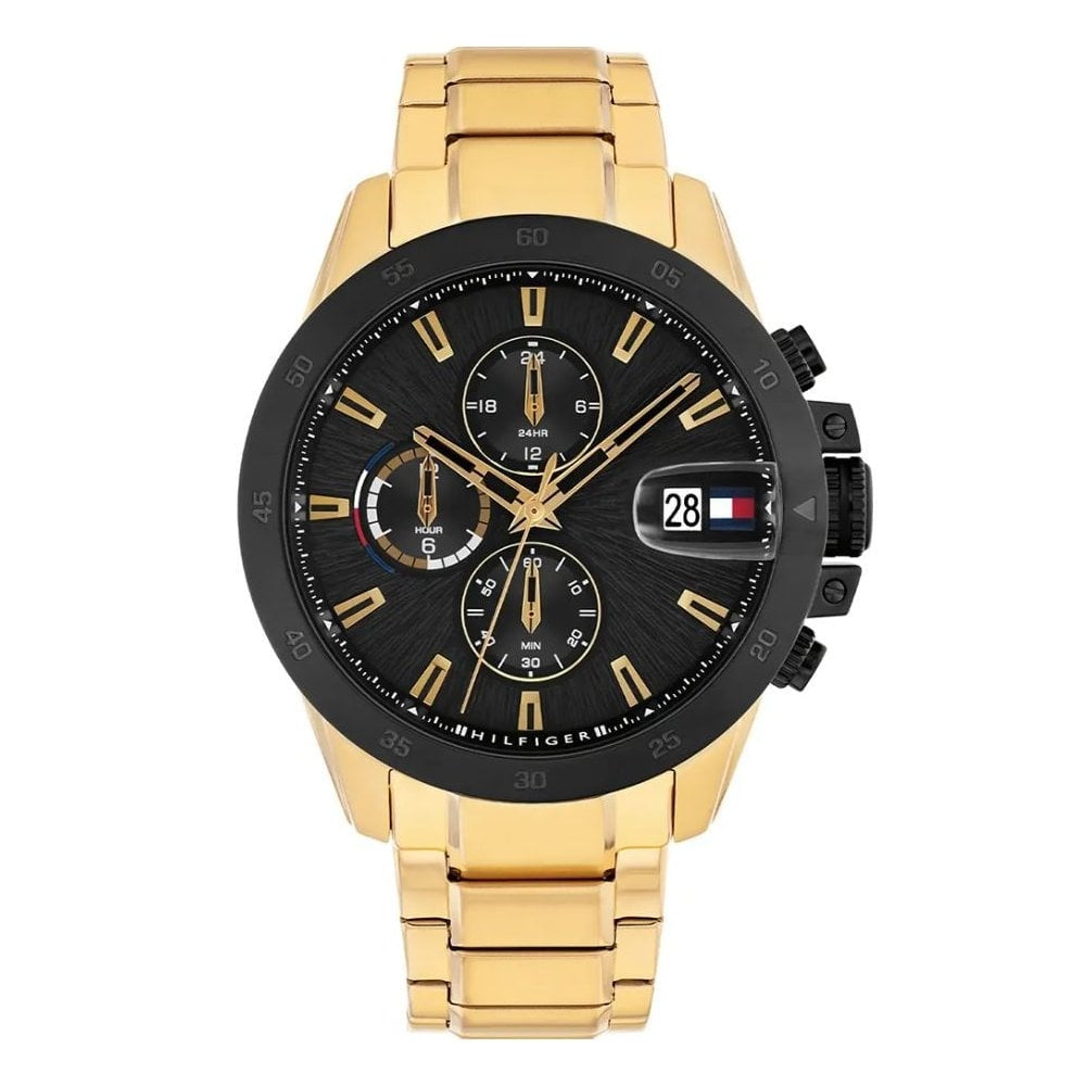 Tommy Hilfiger Jameson Gold and Black Men's Watch