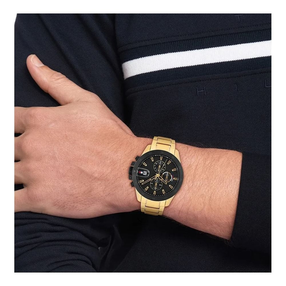 Tommy Hilfiger Jameson Gold and Black Men's Watch