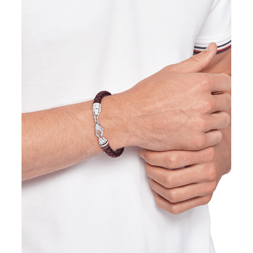Tommy Hilfiger Jewels Red Leather Bracelet
