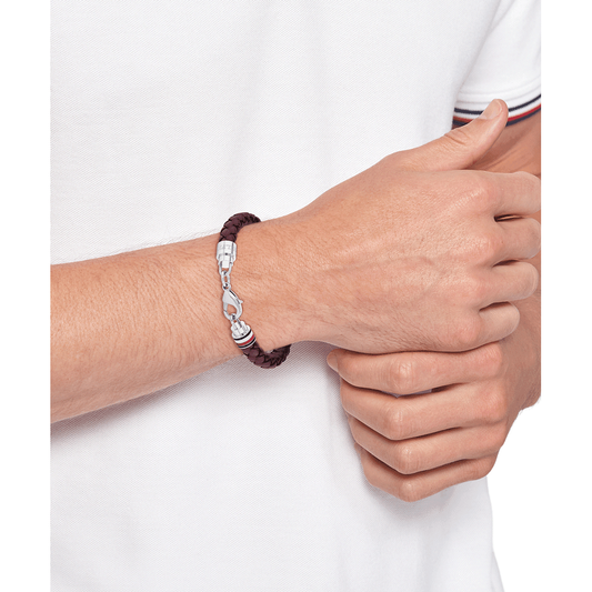 Tommy Hilfiger Jewels Red Leather Bracelet
