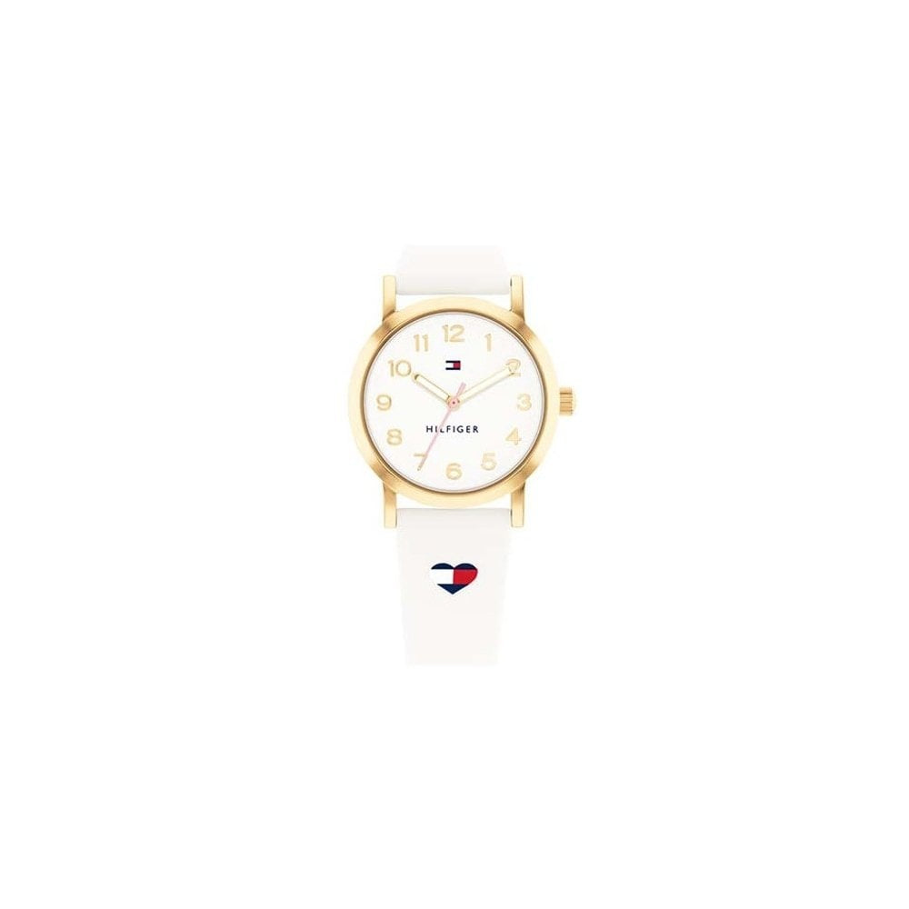Tommy Hilfiger KIDS White and Gold Analog Watch 