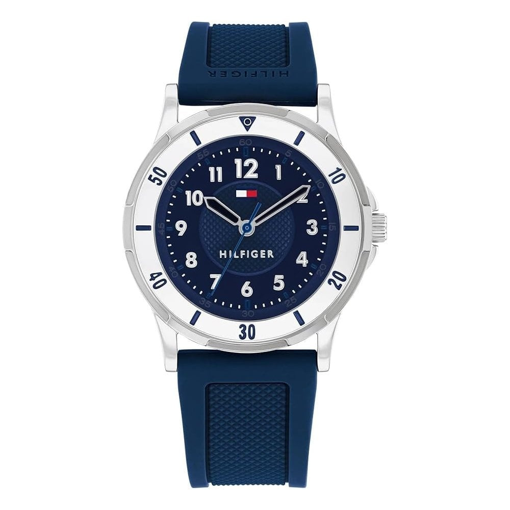 Tommy Hilfiger Kids Navy Rubber Strap Navy Dial Watch