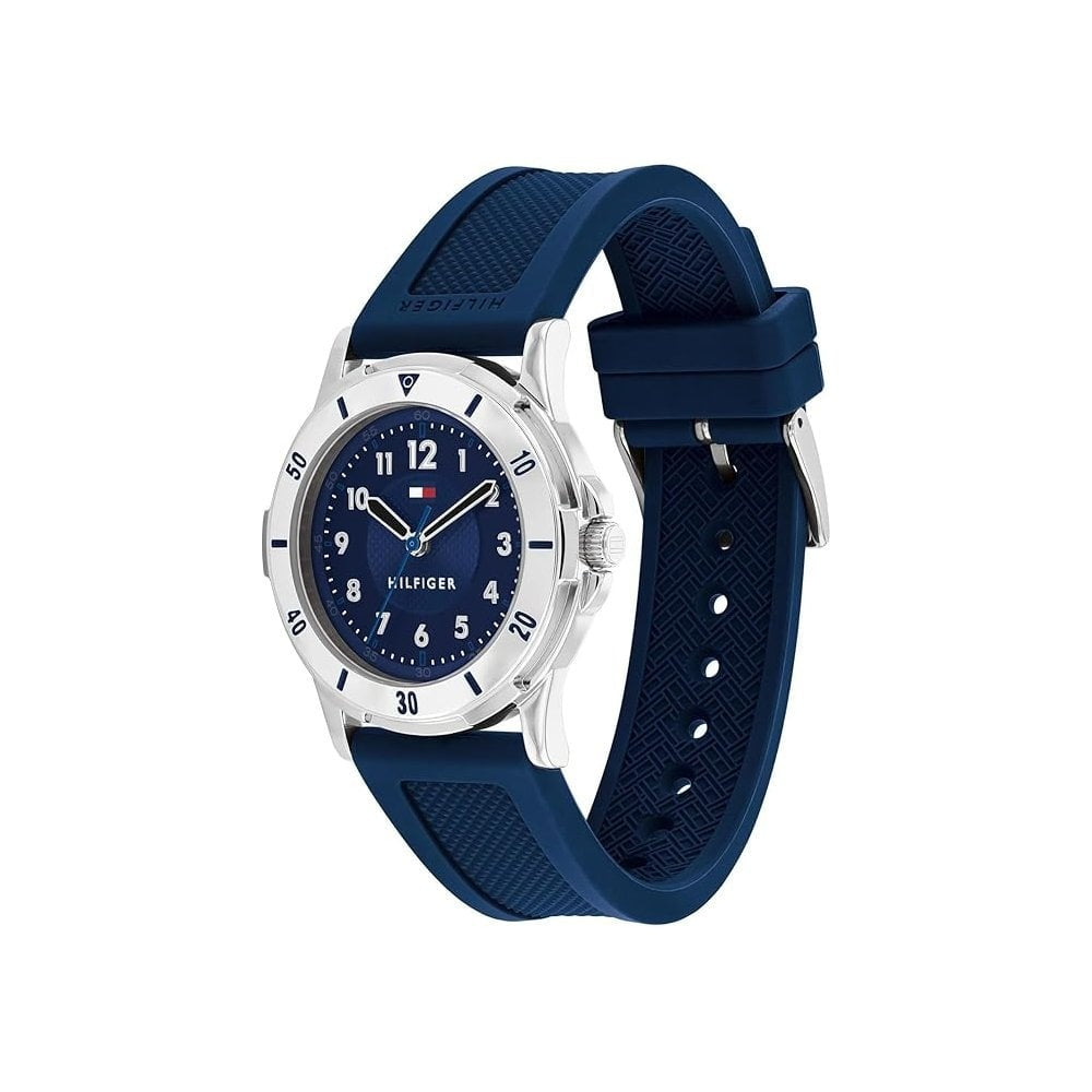 Tommy Hilfiger Kids Navy Rubber Strap Navy Dial Watch