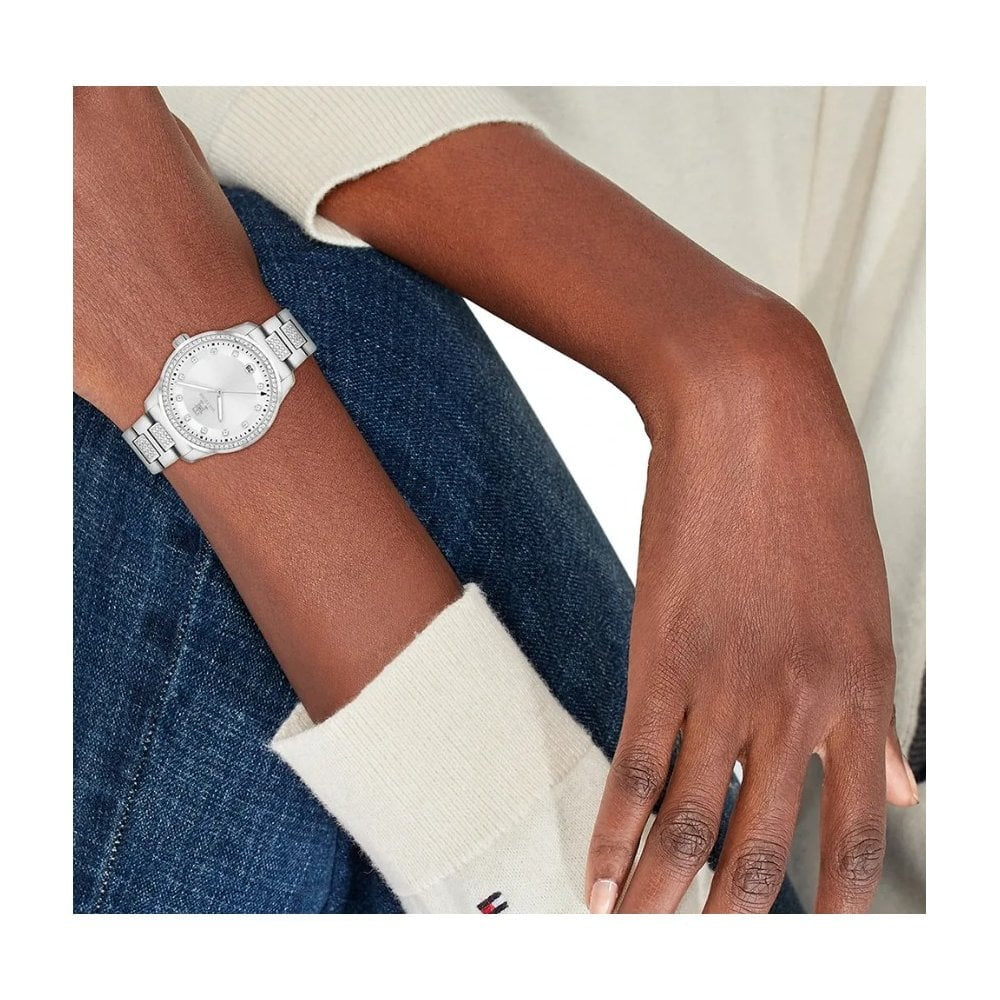 Tommy Hilfiger Ladies Crystals Ladies Stainless Steel Watch