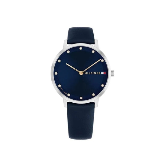 Tommy Hilfiger Ladies Pippa, Navy Dial Leather Watch