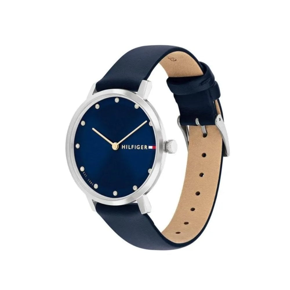 Tommy Hilfiger Ladies Pippa, Navy Dial Leather Watch