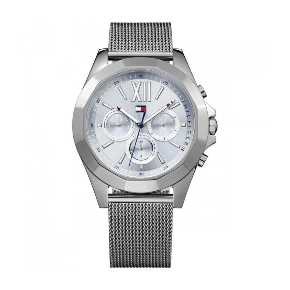 Tommy Hilfiger Ladies Silver Mesh Bracelet Watch