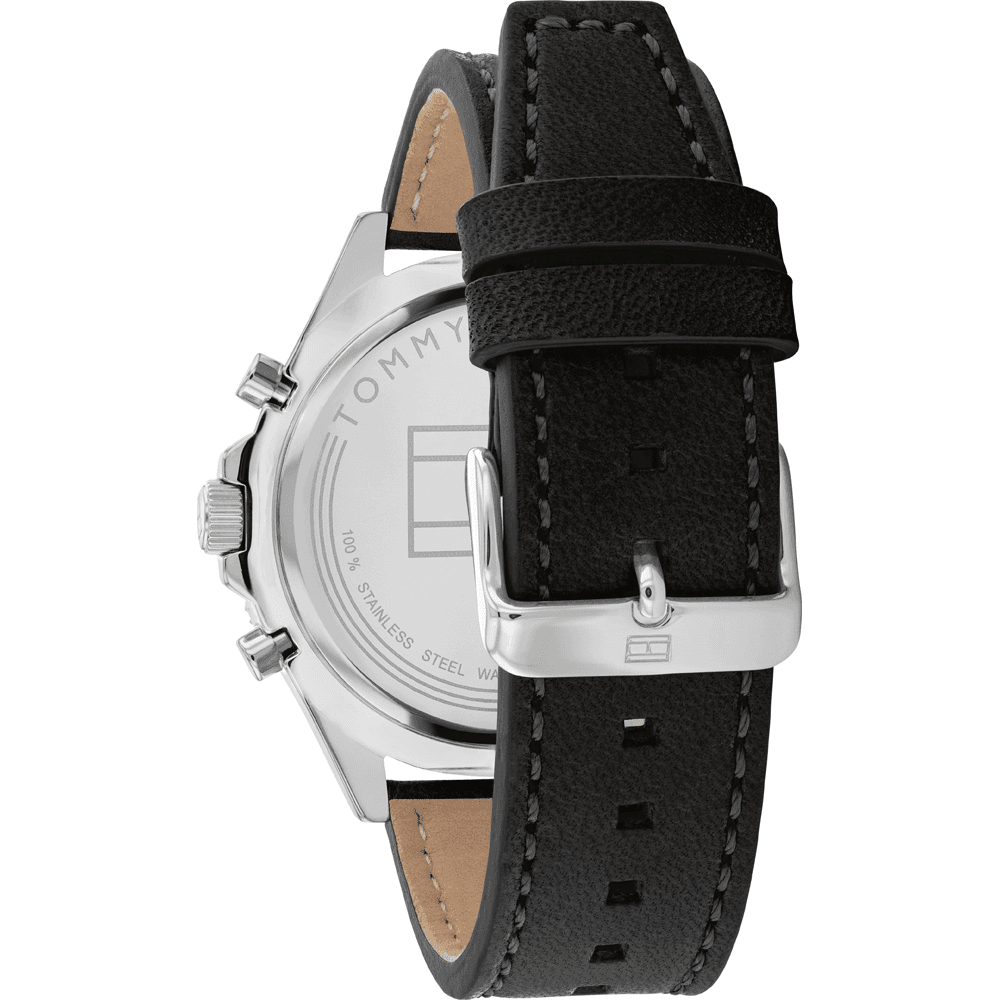 Tommy Hilfiger Larson Leather Strap Black 