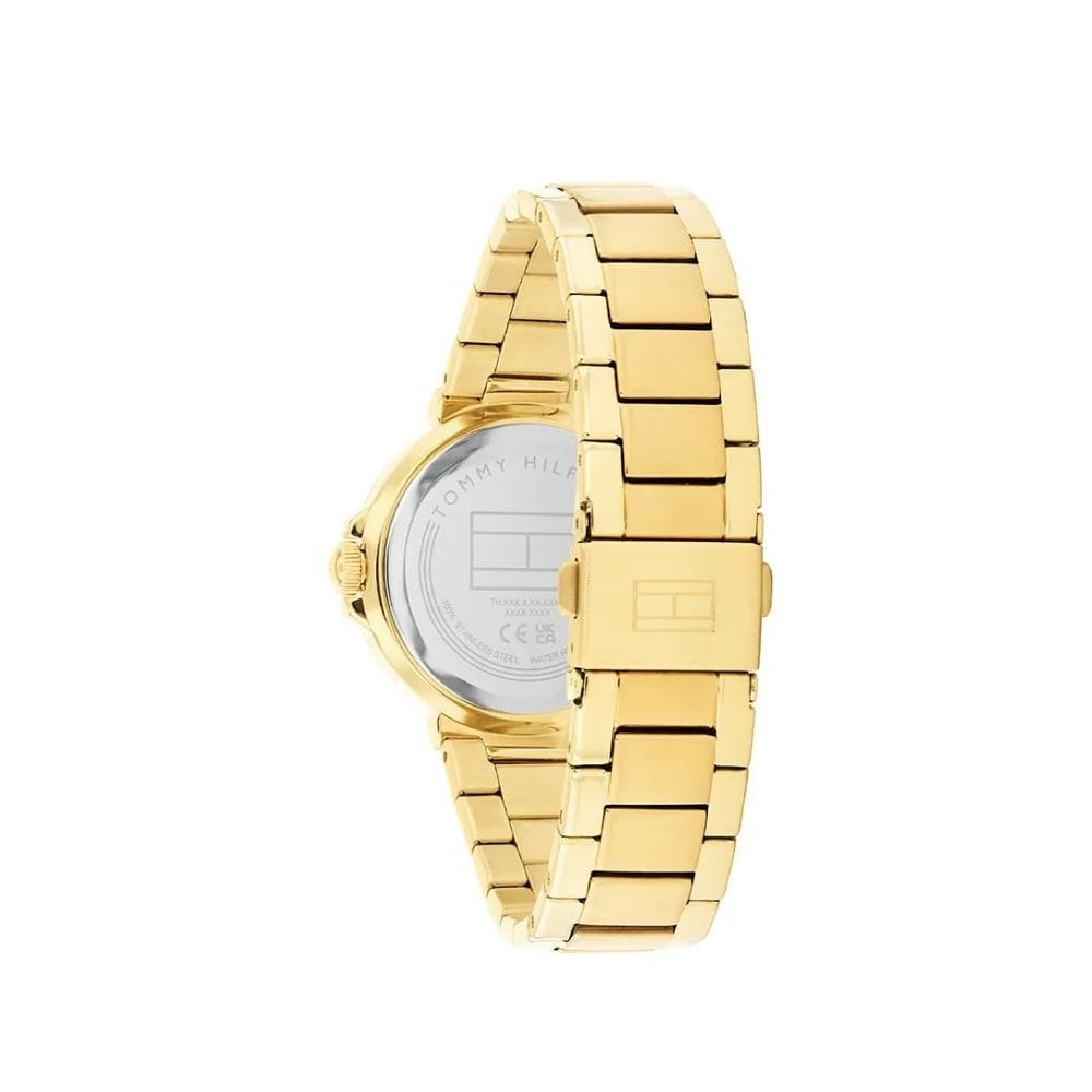 Tommy Hilfiger Lori Pink Dial, Ladies Gold Stainlesss Steel Watch