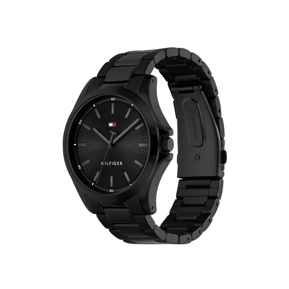 Tommy Hilfiger Men's Bruce Black Stainless Steel Watch