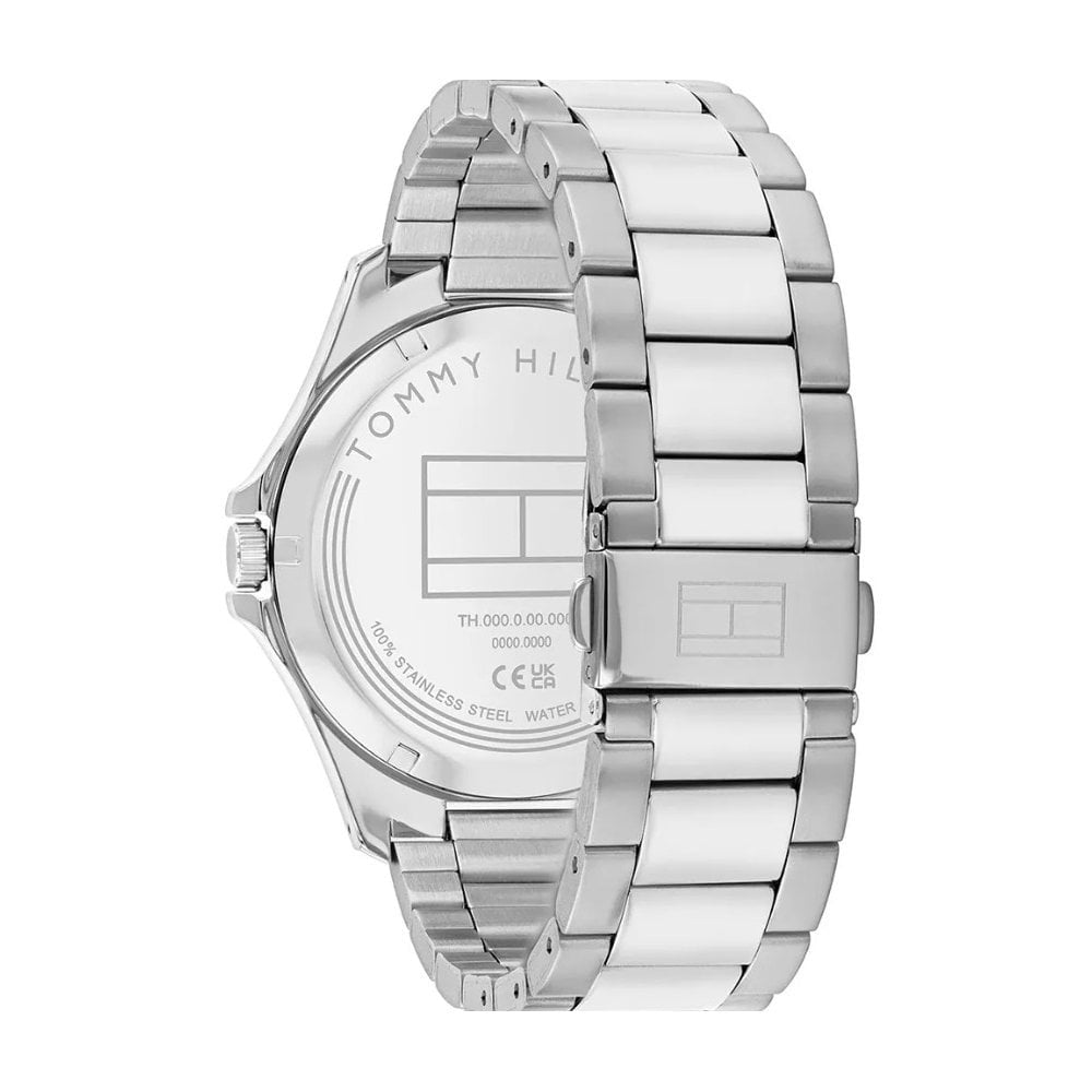 Tommy Hilfiger Men's Bruce, Red Dial Stainless Steel Watch