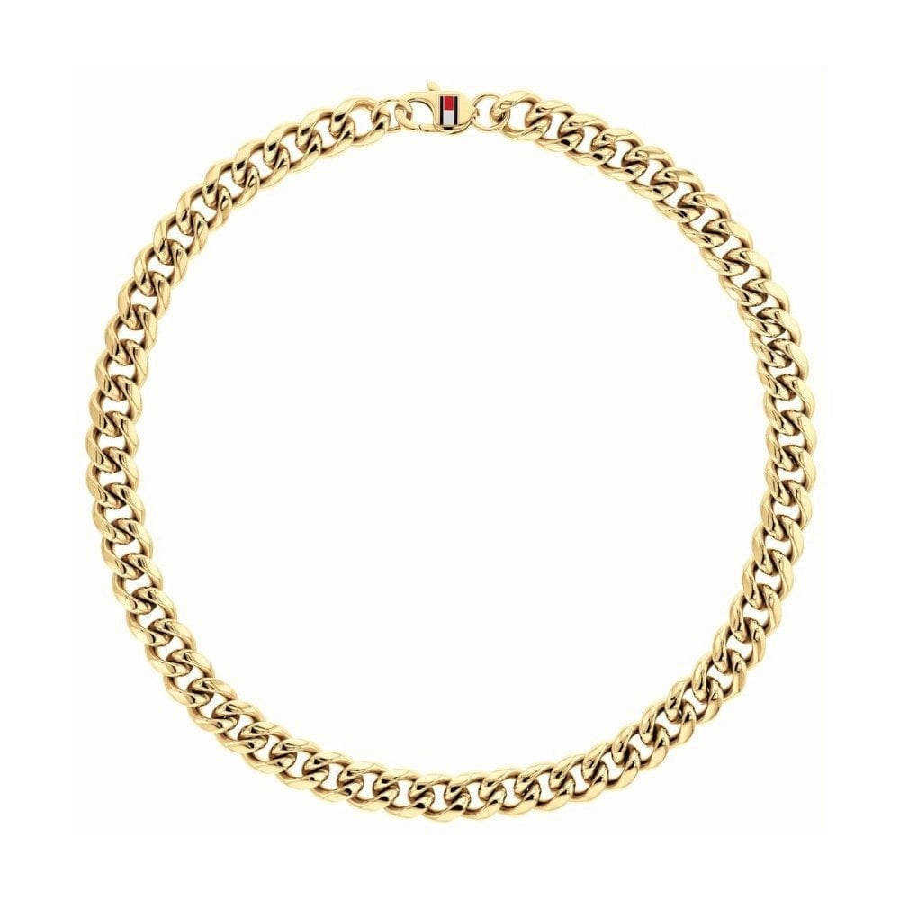 Tommy Hilfiger Men's Gold Wild Stainless Steel Chain
