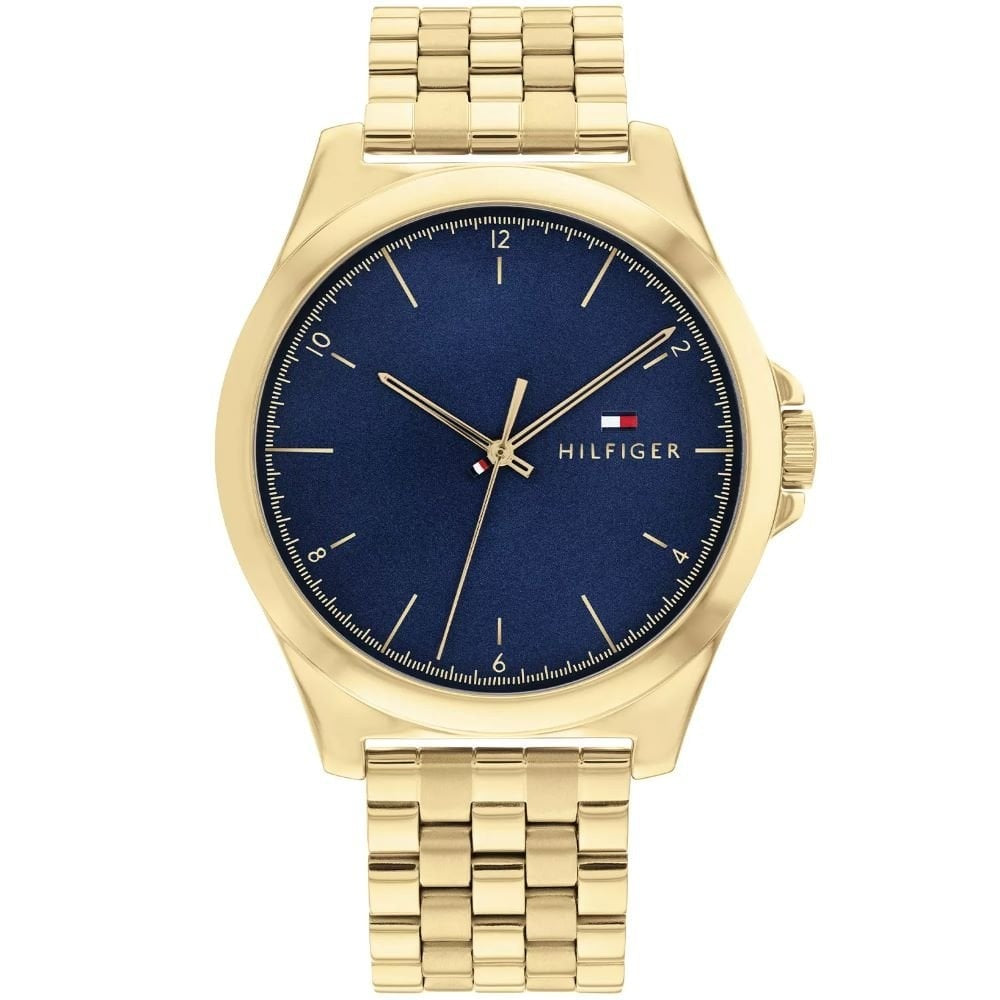 Tommy Hilfiger Mens Norris Gold Steel Watch 