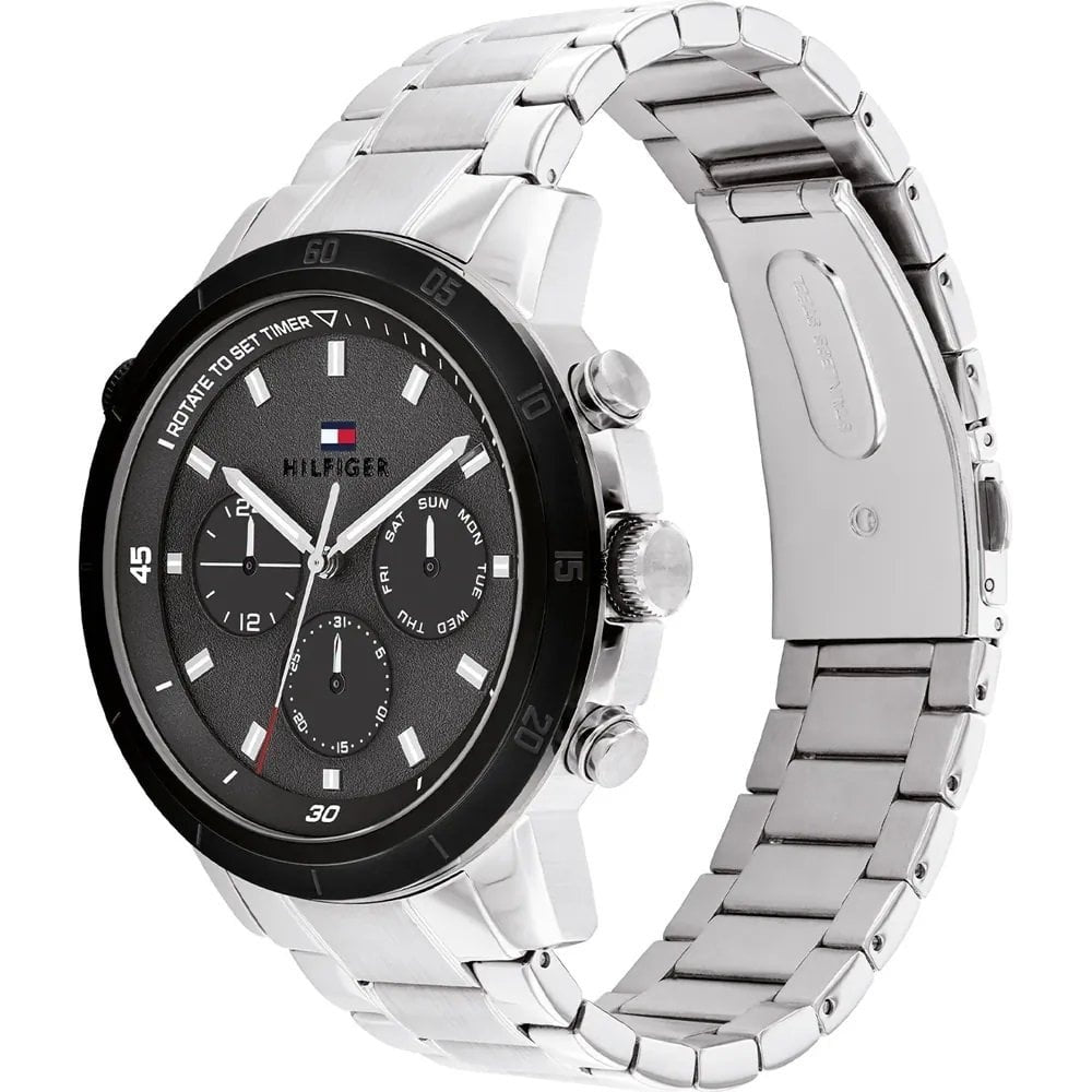 Tommy Hilfiger Mens Troy Chronograph Steel Watch 