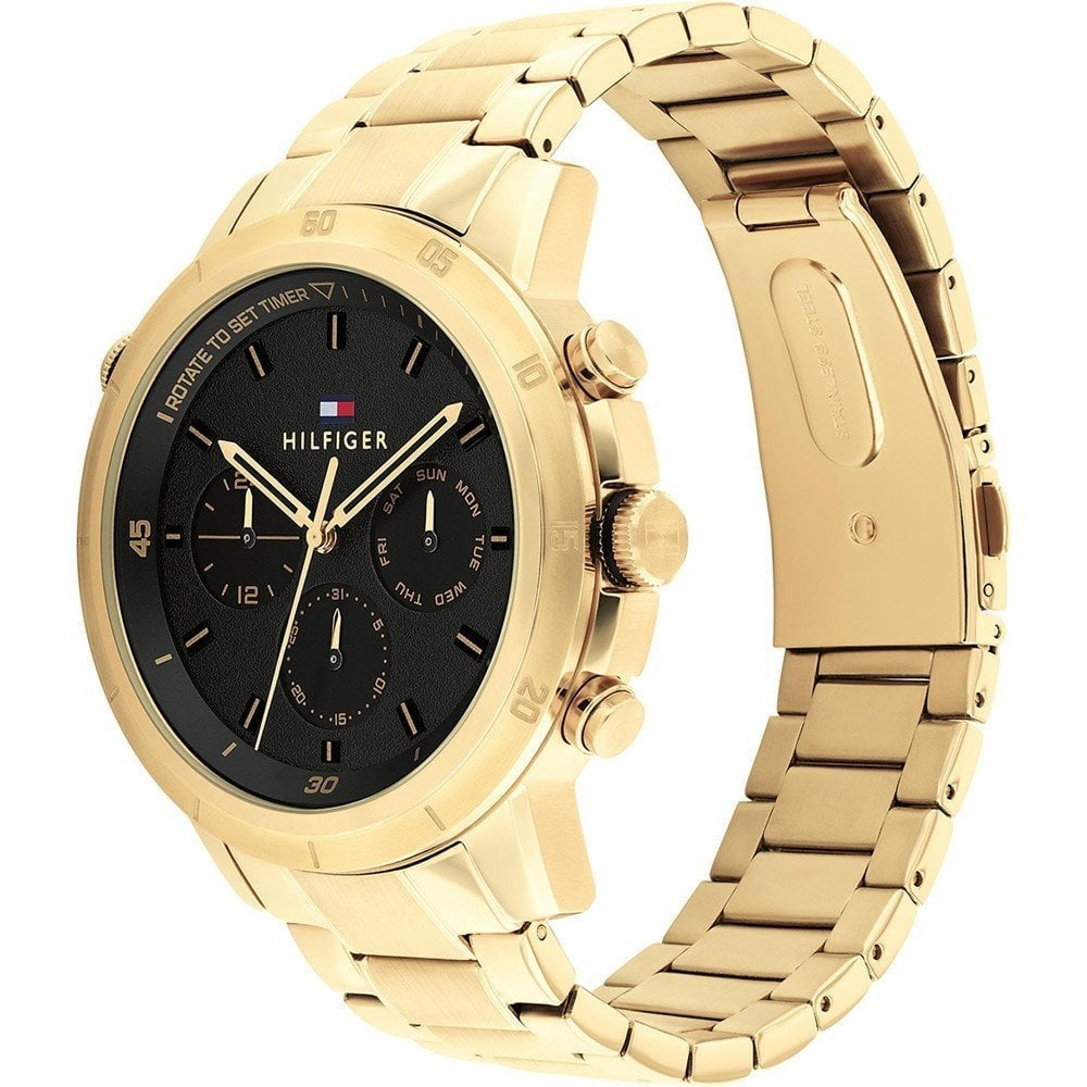 Tommy Hilfiger Mens Tyson Gold Case Watch 