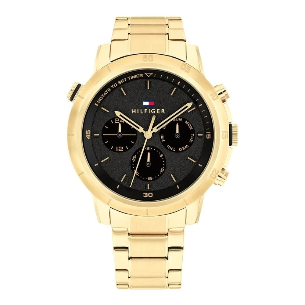 Tommy Hilfiger Mens Tyson Gold Case Watch 