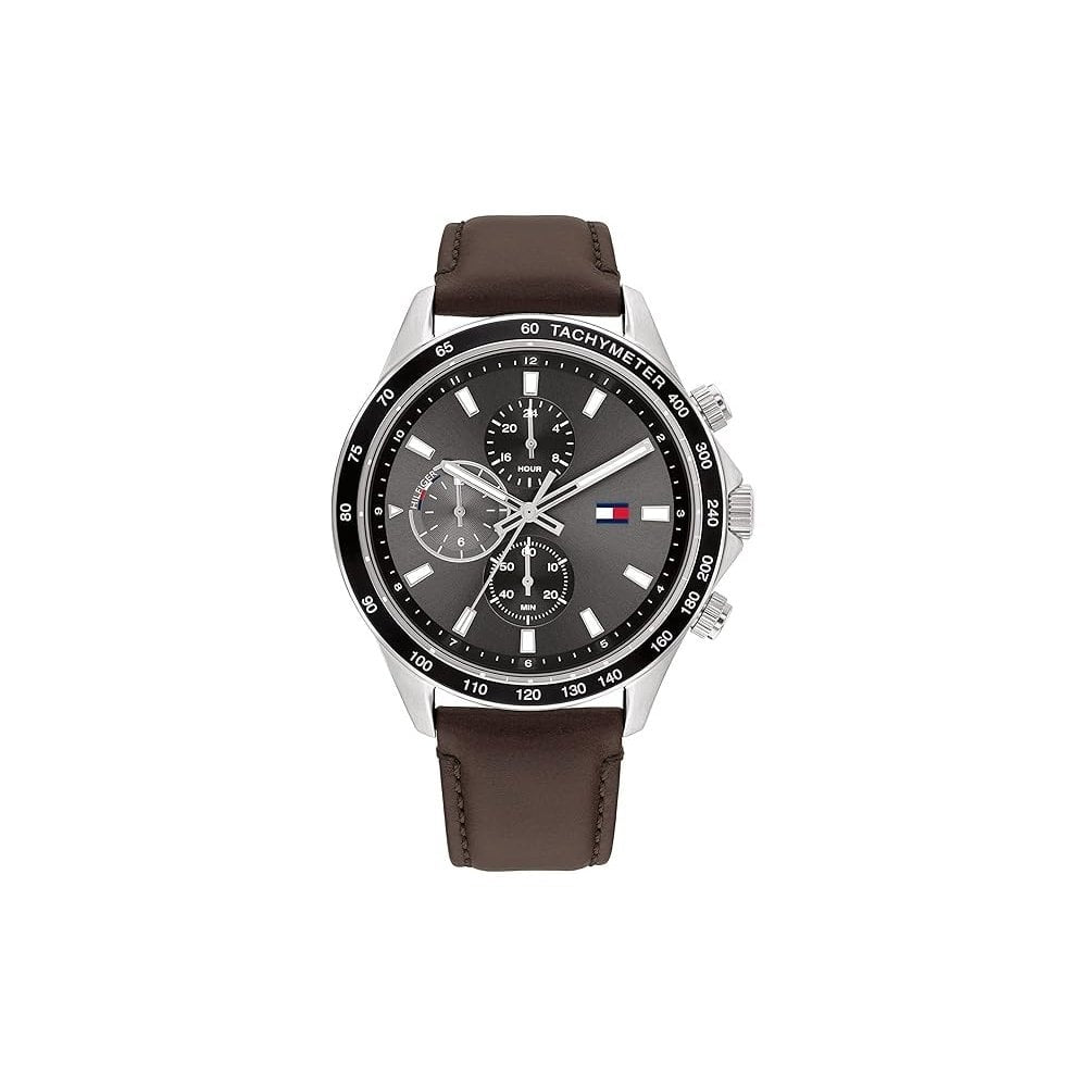 Tommy Hilfiger Miles Brown Leather Watch