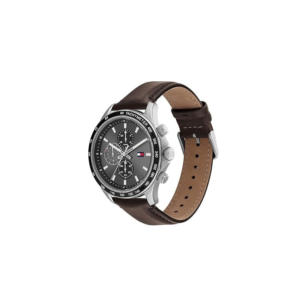 Tommy Hilfiger Miles Brown Leather Watch
